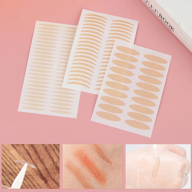 Invisible Lace Mesh Double Eyelid Tape Adhesive Stick Tweezer Eye Qme
