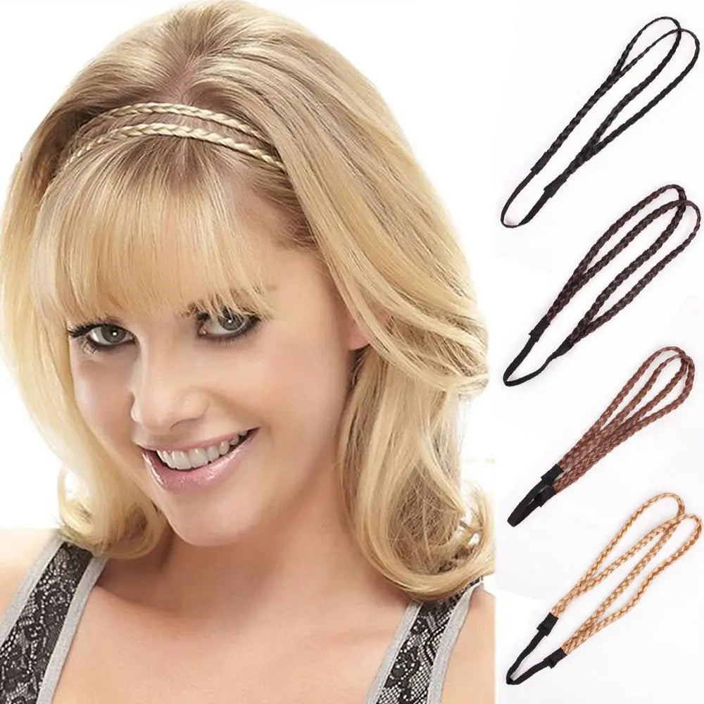 Fashion Twist Headband Head Hoop Hair Accessories Headwear Wig Qme