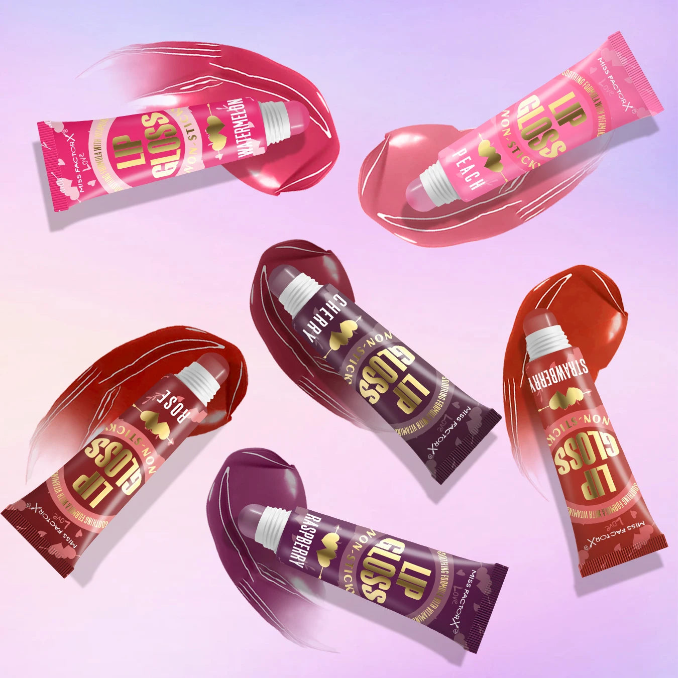 6-piece Moisturizing Lip Oil Set - Long Lasting Gloss Effect, Portable Travel Kit, Thanksgiving and Christmas Gift Qme