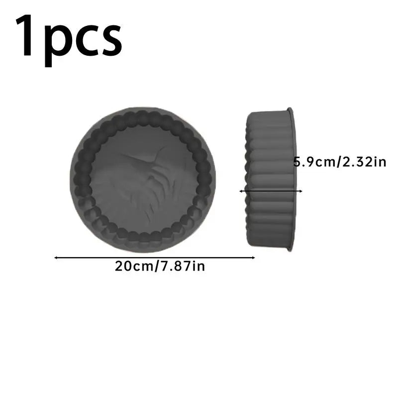 Charlotte Cake Pan Silicone Cheesecake Nonstick Round Baking Mold Qme A3