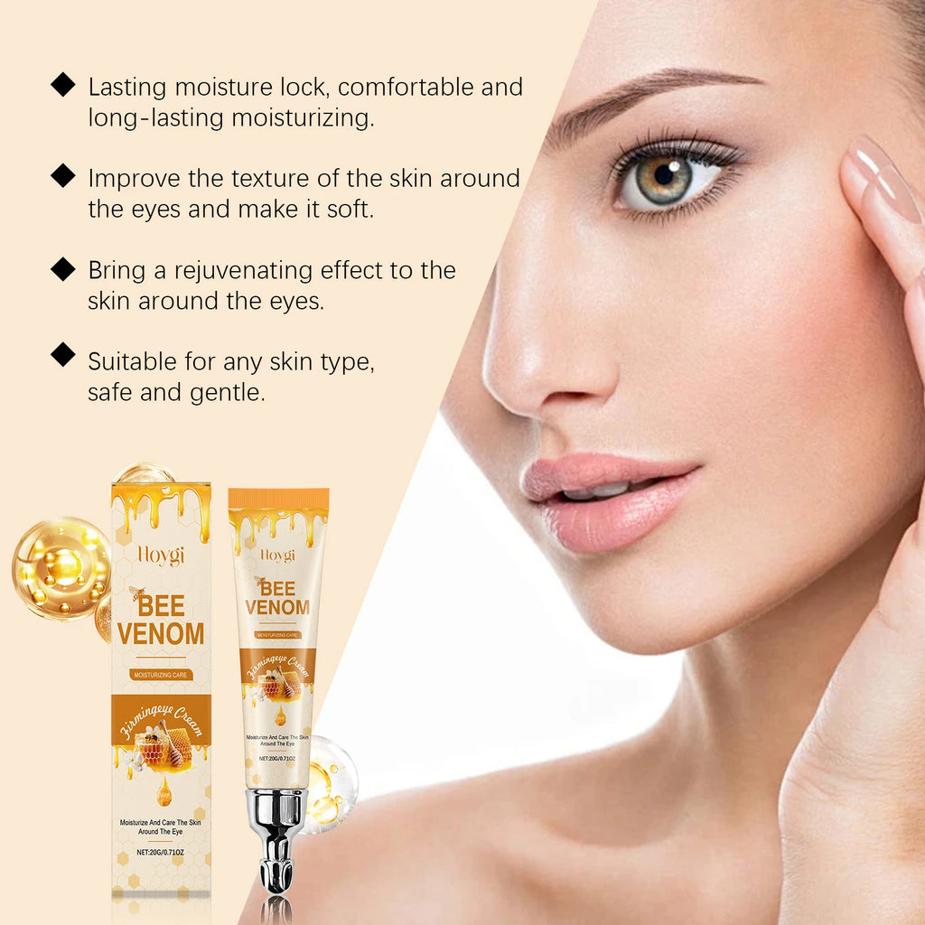 Bee Venom Eye Cream Anti-Aging Firming Moisturizing Eye Treatment Dark Circles Remove Eye Bags Under Eye Nourishing Care Qme