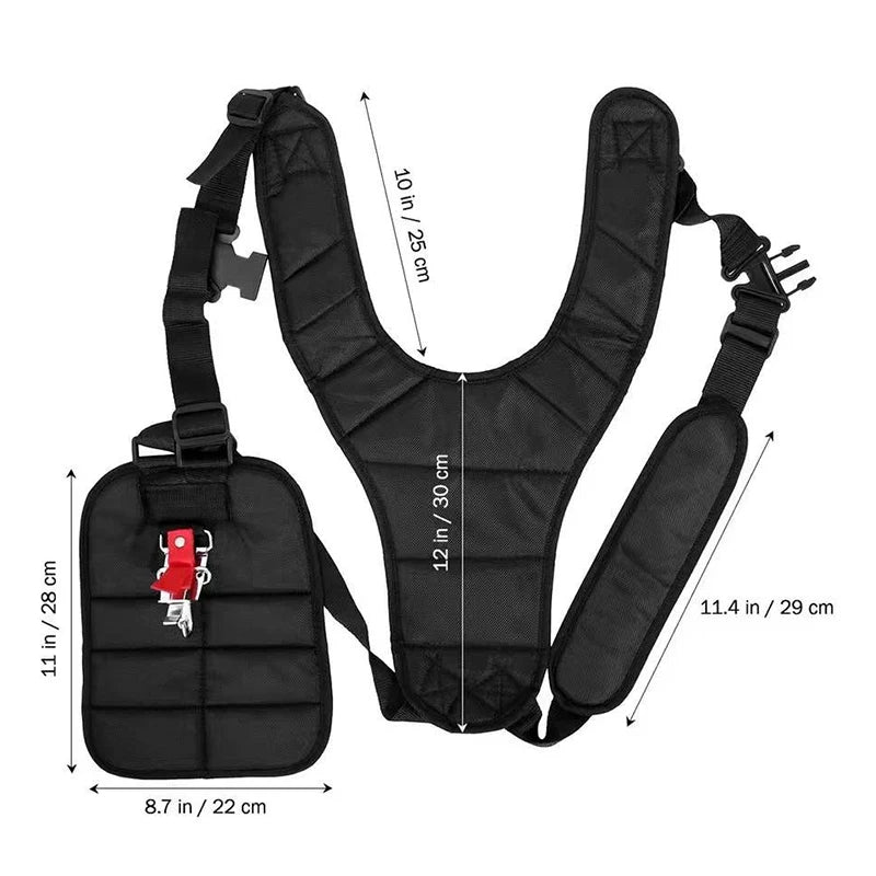 Strap Labor Saving W Shape Double Shoulder Nylon Harness Brush Cutter Qme