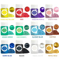 12 Colors Shimmer Mica Powder Metallic Earth Tones Vibrant Qme 12 colors