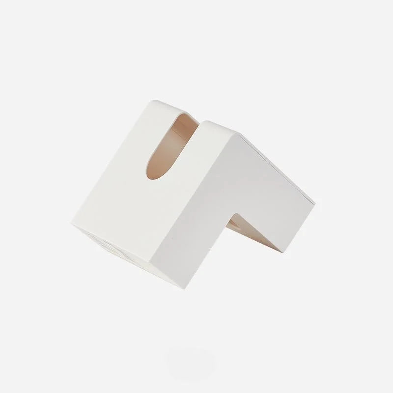 Creative L-shaped Drawn Tissue Box Living Room Simple Face Paper Qme White