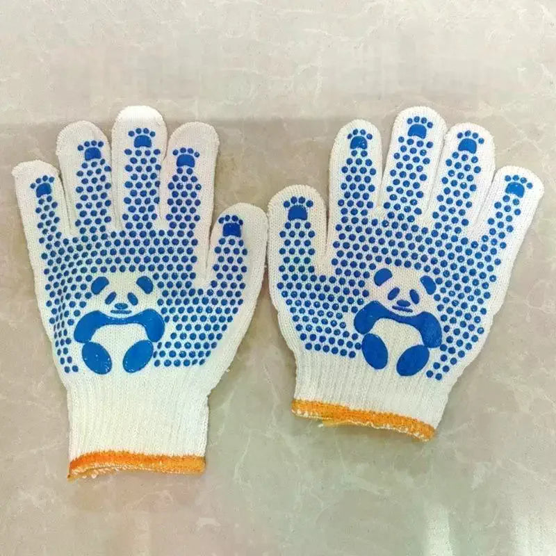 1pair Mittens Children Gloves Non-Slip Breathable Children Work Gloves Animal Pattern Hand Protectors Gardening Gloves Qme