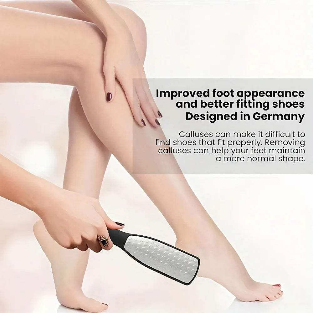 Stainless Steel Dual Sided Foot File Dead Skin Callus Remover Qme