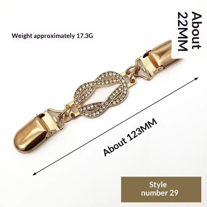 Elegant Sweater Clips Retro Back Cinch Shawl Cardigan Collar Clip To Tighten Dress Pant Waist Tightener For Women Girls Clothing Qme A29