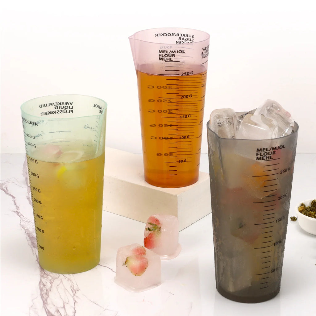 1pc Measuring Cup Food Grade PP Unbreakable Plastic Measuring Jugs Laboratory Beaker Kitchen Milk Coffe Measuring Mug Qme