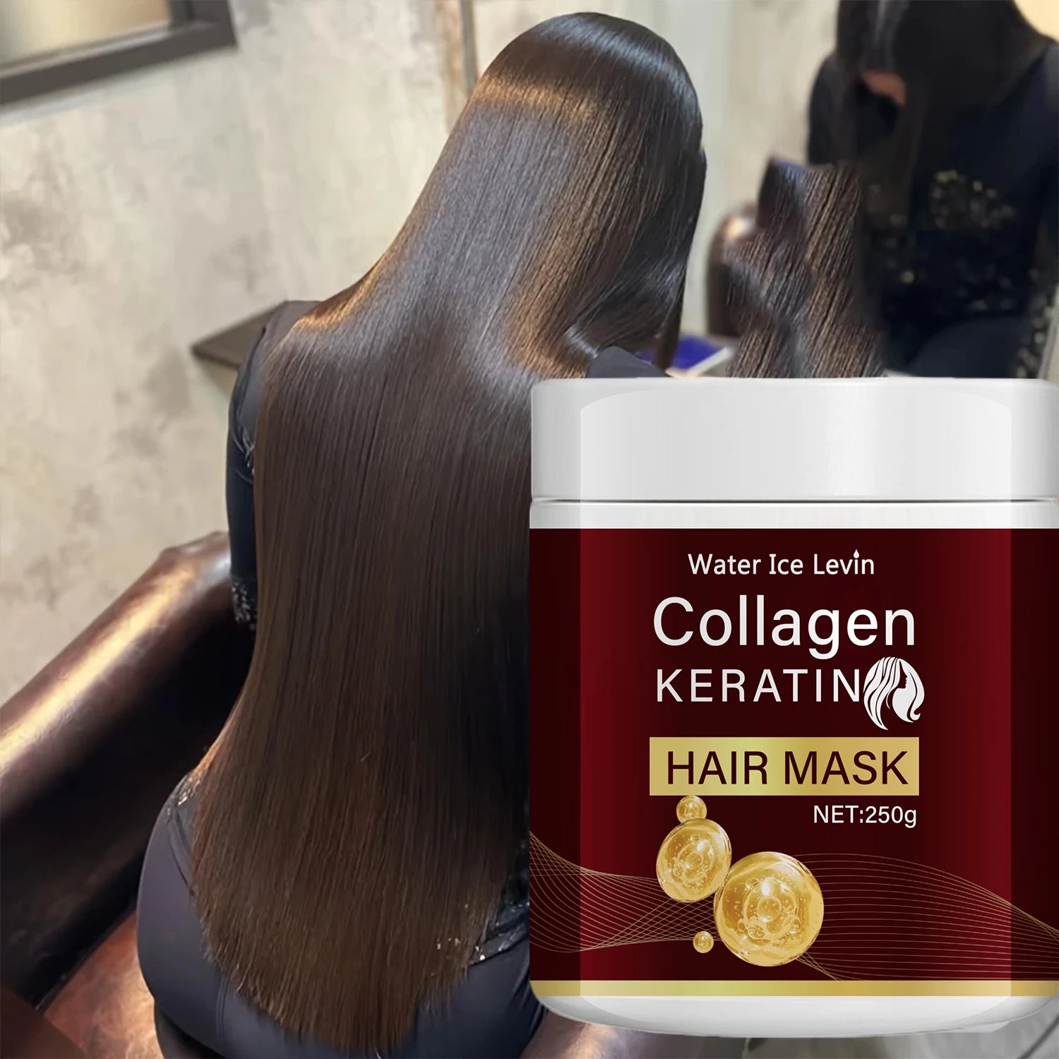 Collagen Keratin Hair Mask, Deeply Nourishes Dry and Damaged Hair, Enhances Elasticity—Rich in Moroccan Argan Oil, Deeply Moisturizes and Softens Qme Other