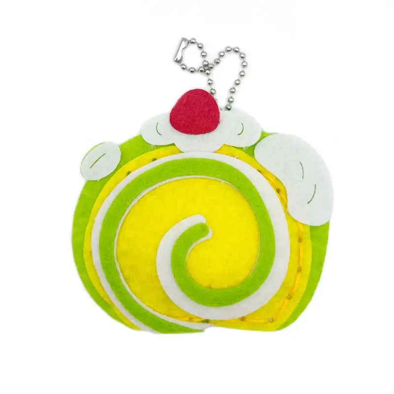 1 Set Wallet Charm Craft Cute Dessert Cake DIY Sewing Kit Creative Handmade Gift For Girls Best Friends Birthday Qme A6