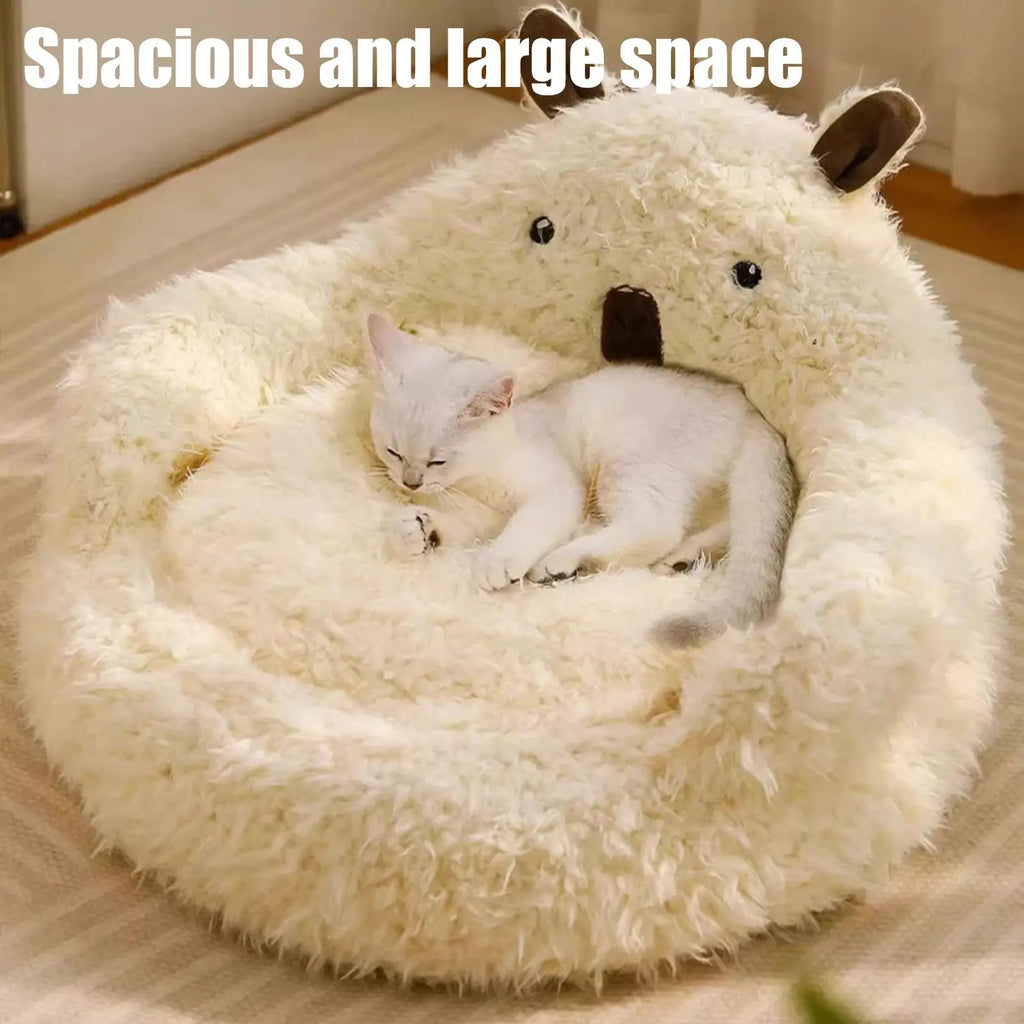 Cave Cat Beds House Tunnel Removable Nest Indoor Bed Outdoor Winter Qme