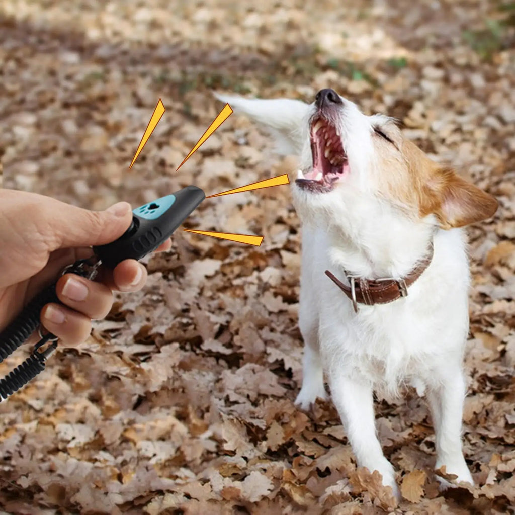 Dog Clicker 2 in 1 Pet Clicker and Whistle Professional Dog Whistle with Wrist Strap Silent Recall Device for Behavior Qme