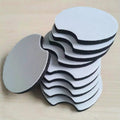 10PCS Neoprene Sublimation Blank Car Coasters, Circular Opening Blank Sublimation Coasters For Thermal Sublimation DIY Crafts Qme 10pcs