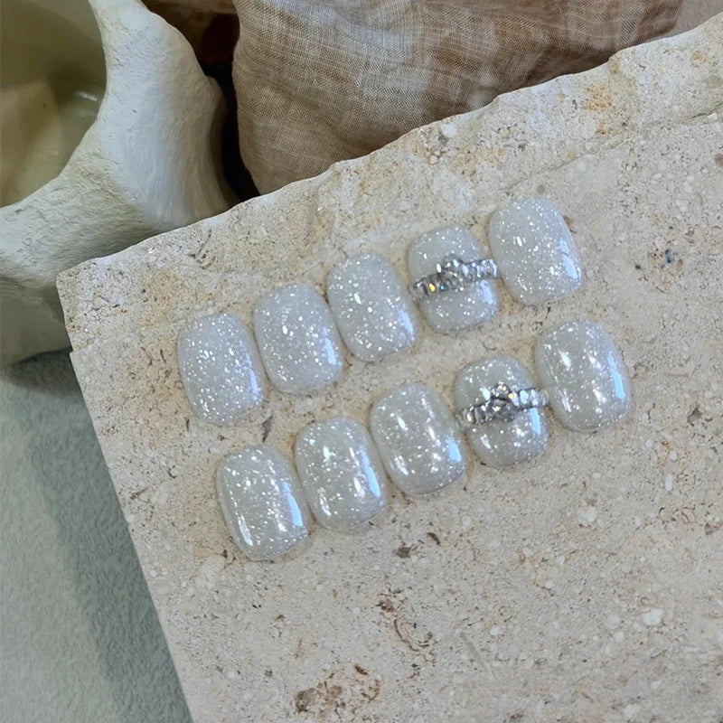 1 Diamond Snow Melting Powder French Nail Wedding Art DIY Artistic Qme