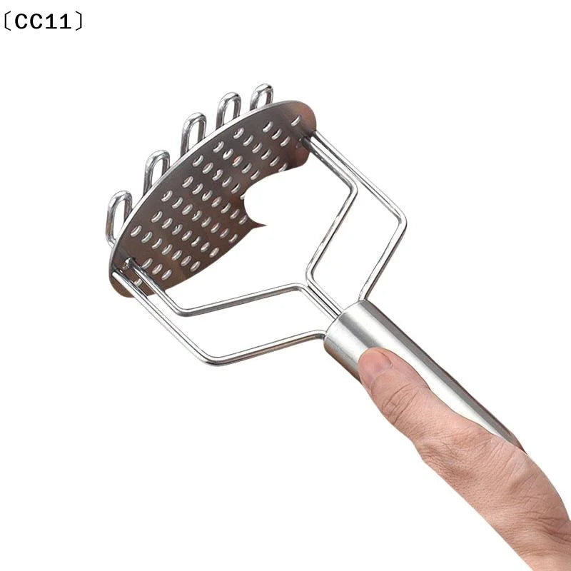Stainless Steel Potato Press Mashed Potatoes Double-layer Kitchen Qme
