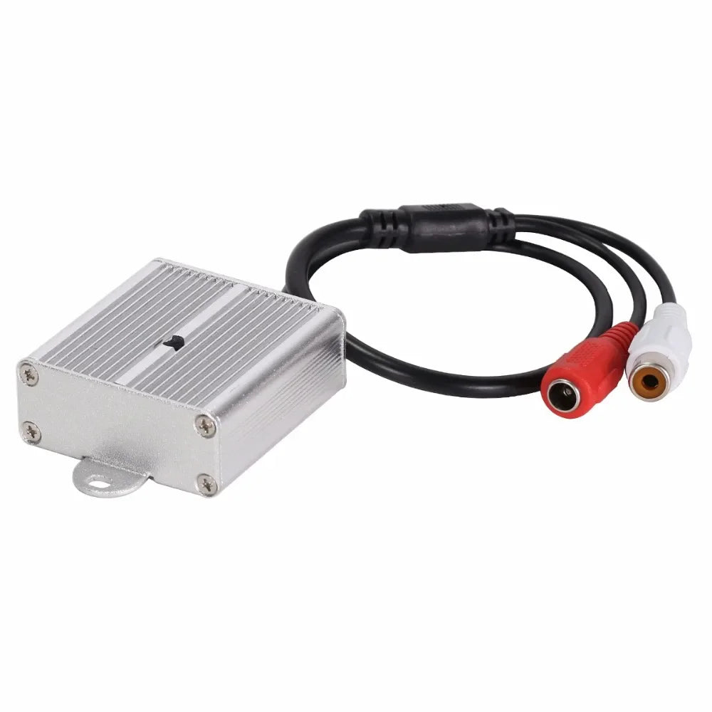 ESCAM Adjustable Mini Microphone Pickup Sound Monitor Audio Monitoring Pick Up Device Metal For Security DVR CCTV Accessories Qme