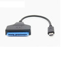 2pcs SATA Easy Drive Cable 22PIN To USB 3.1 Cable 2.5-inch SSD Single Head Type-C Data CableHard Disk Drive Converter Qme 2pcs