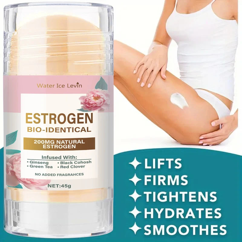 Firming Neck and Face Cream Stick - Anti-Aging Skincare for Women, Makes Skin Look Younger - Day and Night Moisturizer for a Radiant Glow Qme