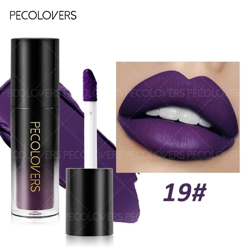 Black Tube Matte Lip Gloss Multi-color Selection Plump Lipstick Qme 19
