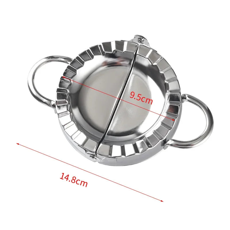 Stainless Steel Dumpling Maker Skin Mold Ravioli Press Pie Making Qme Large