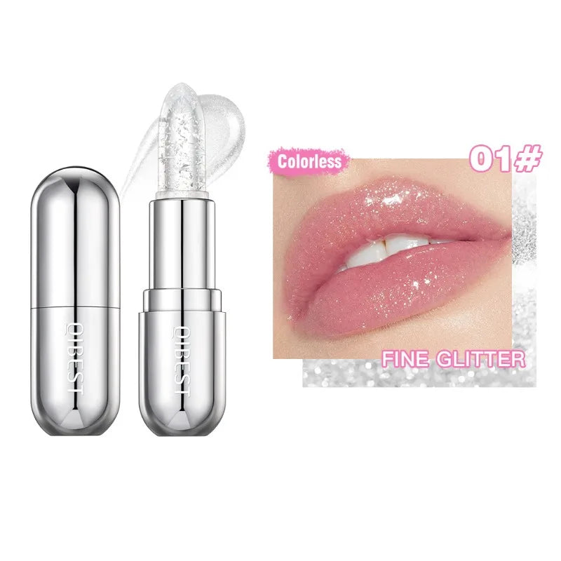 Shining Jelly Lipstick Color Change with Temperature Lip Stick Hydrating Moisturising Reduce Lip Wrinkle Color Changing Lipstick Qme 01