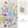 Colorful Little Star Flatback Rhinestones Crystal Nail Charms Art Qme small-star-50pcs