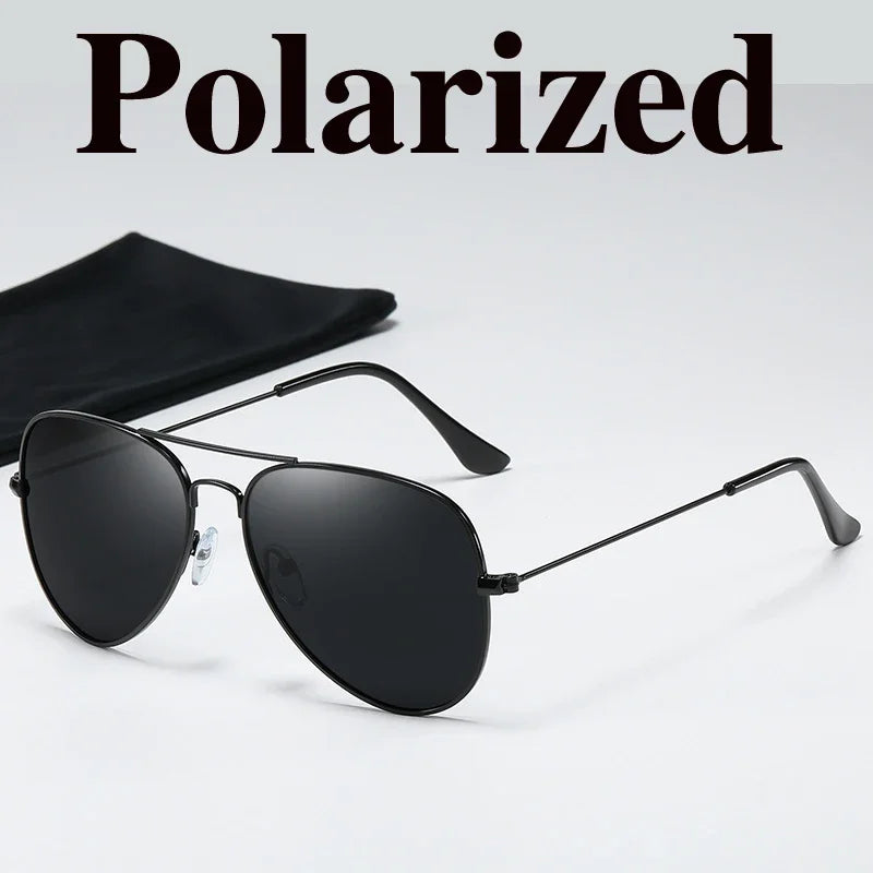 Luxury Men's Polarized Sunglasses Brand Designer Square Vintage Driving Sun Glasses UV400 Male Eyewear SunGlasses for Women Men Qme