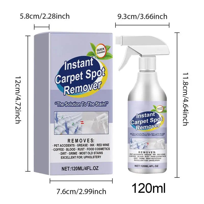 Carpet Stain Remover Rug Cleaner Spray Spots Cleaning Pet Removes Wine Qme