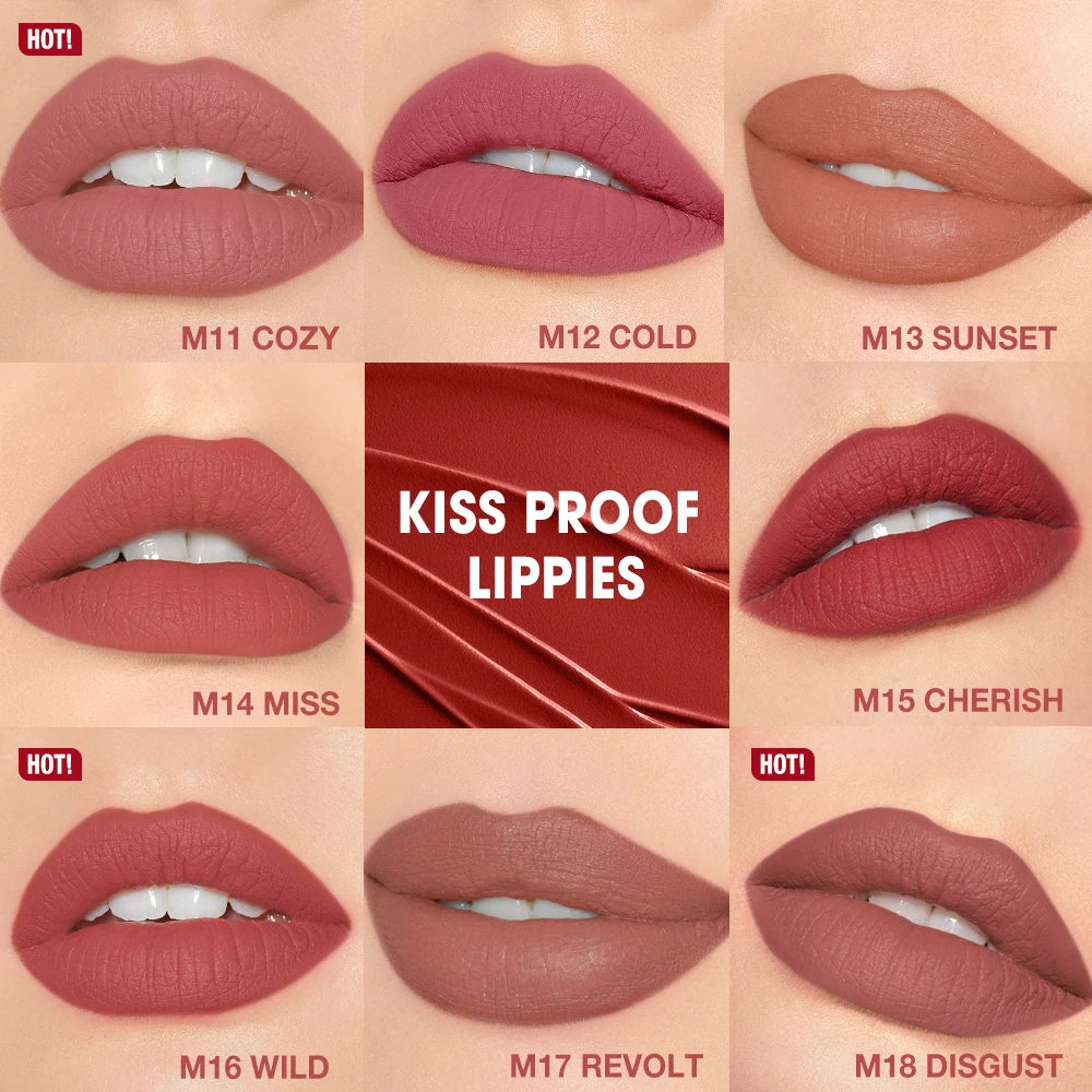 O TWO Lipstick Lip Tint Matte Long Lasting Waterproof Velvet Not Qme