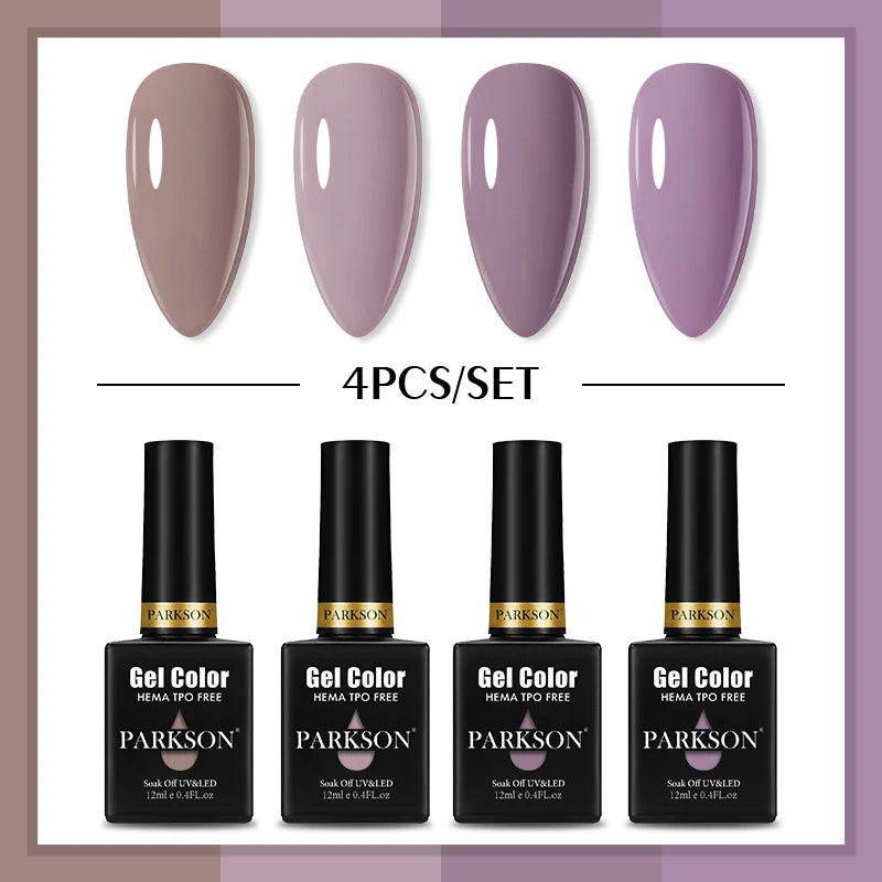 PARKSON Macaroon Series Gel Nail Polish LED UV Summer Solid Semi Qme ZH13
