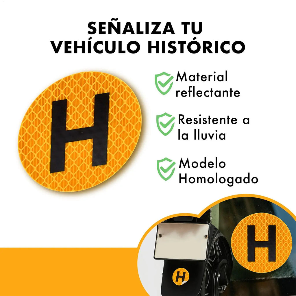 Magnetic Driver Sign Sticker Spanish Magnet Bumper Decals with H Sign Automotive Decor for Window Windscreen Door Rear Fridge Qme