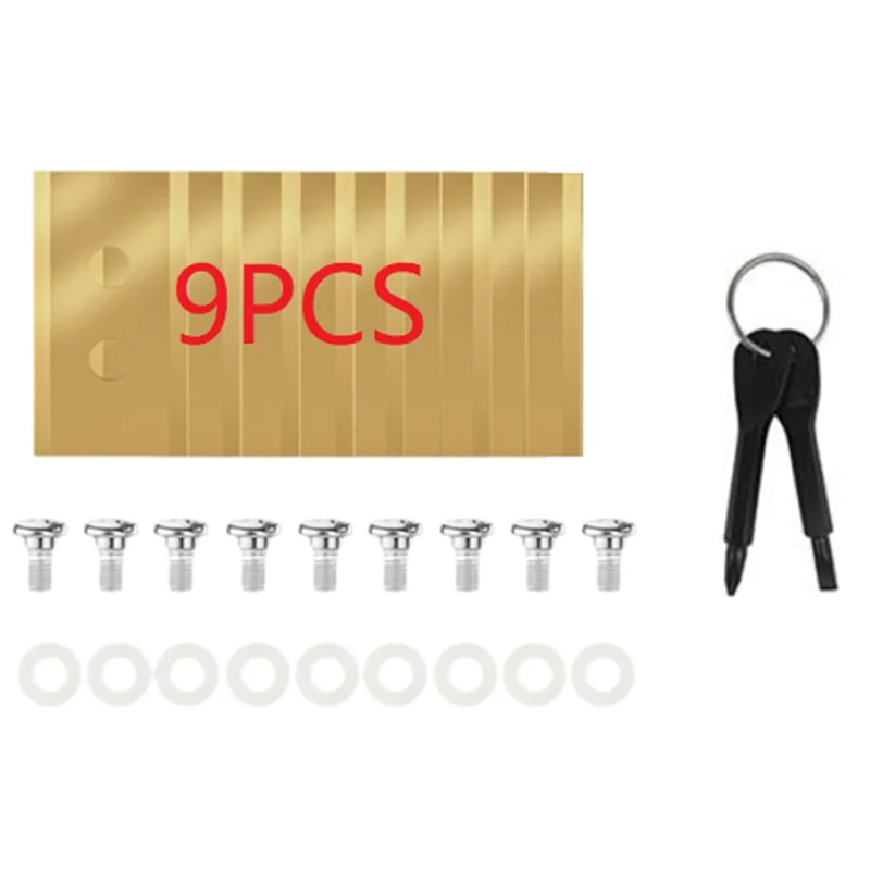 A02F-Robotic Lawnmower Replacement Blades- 9PCS For Mammotion Luba Yuka All Series Including Screwdriver Set Qme