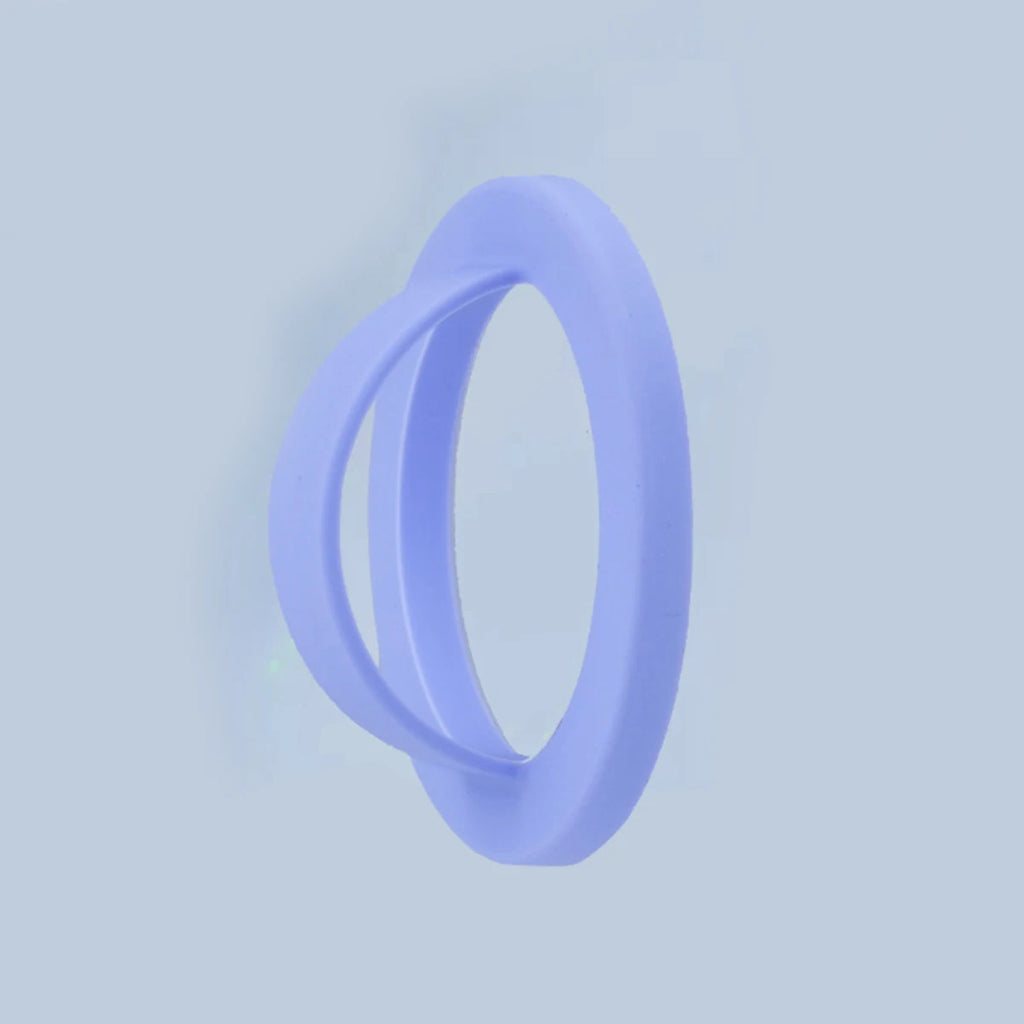 1 Silicone Solid Simple Magnetic Ring Buckle Universal Phone Holder Qme PURPLE