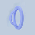 1 Silicone Solid Simple Magnetic Ring Buckle Universal Phone Holder Qme PURPLE