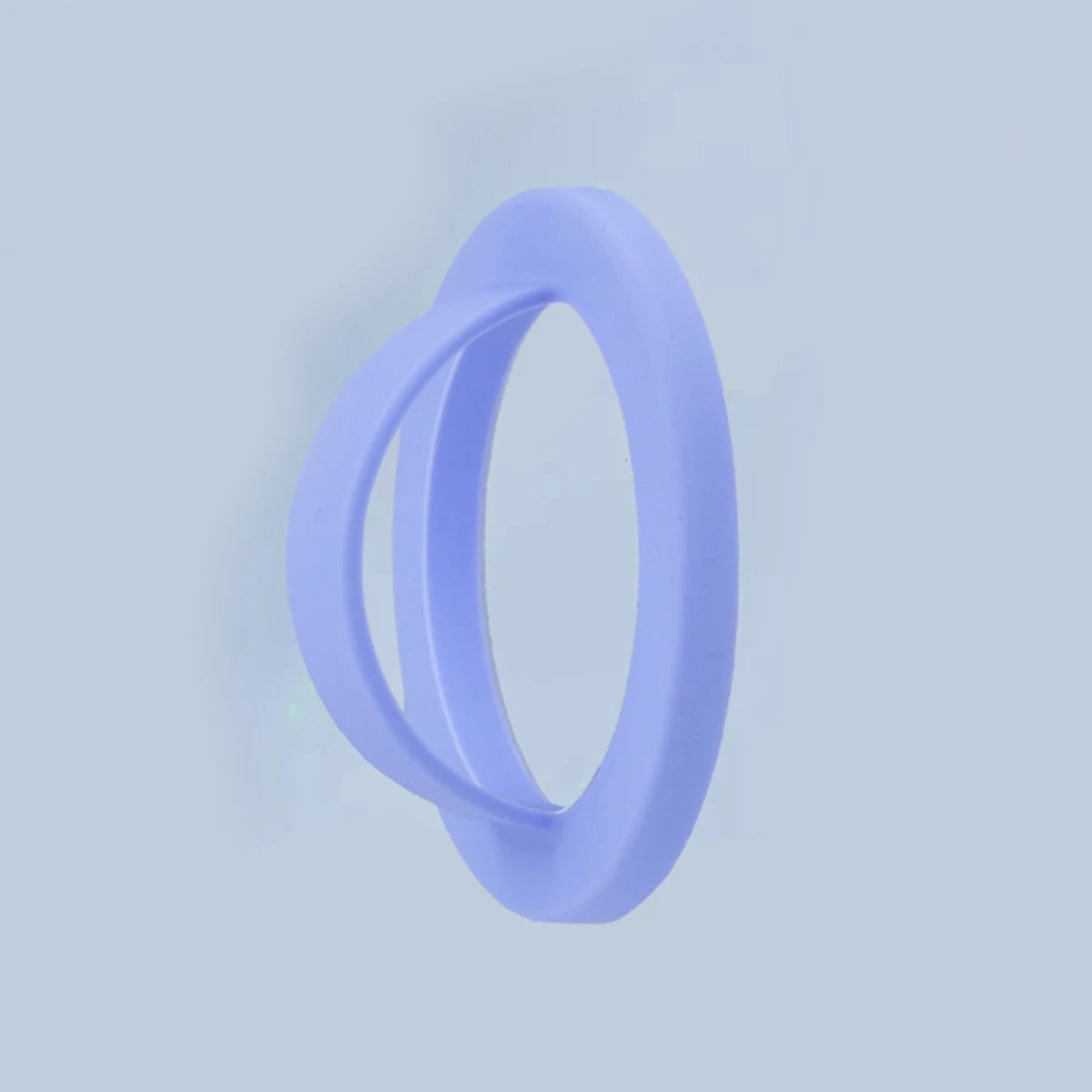 1 Silicone Solid Simple Magnetic Ring Buckle Universal Phone Holder Qme PURPLE