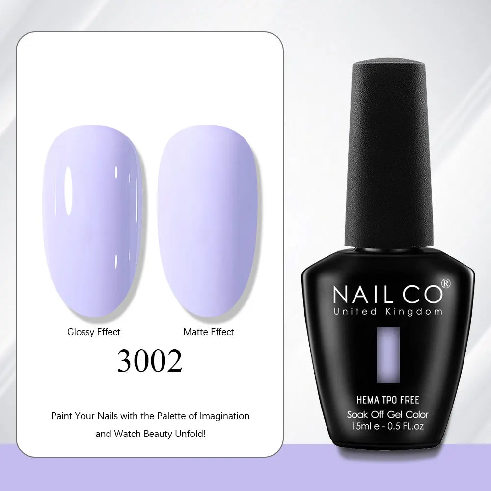 NAILCO Gel Nail Polish Nails Semi-permanent UV Varnish Glitter Glass