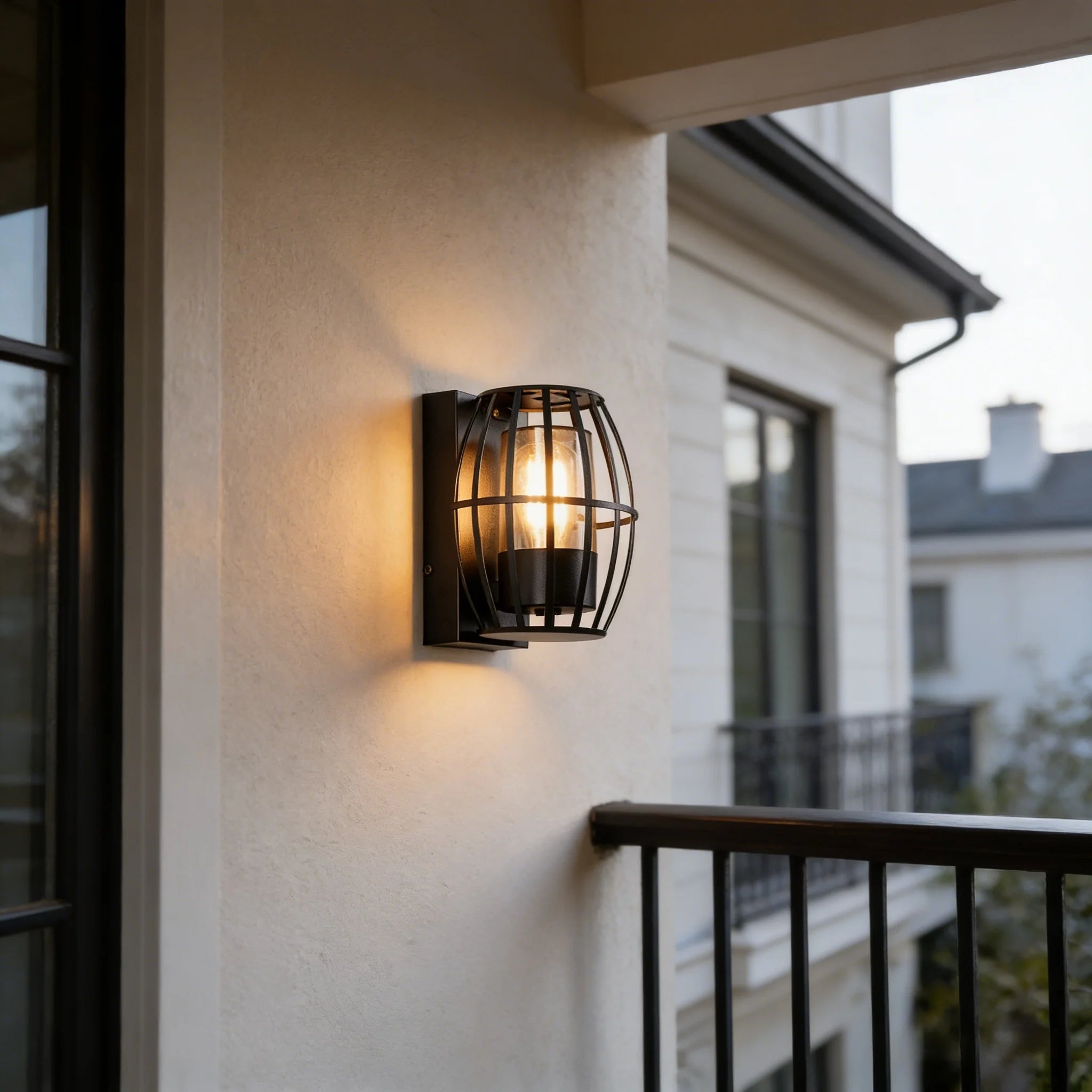 Outdoor LED Wall Light IP65 Waterproof With E27 Base Aluminum Wall Lamps Decoration Porch Garden Balcony Aisle Stair Wall Lights Qme