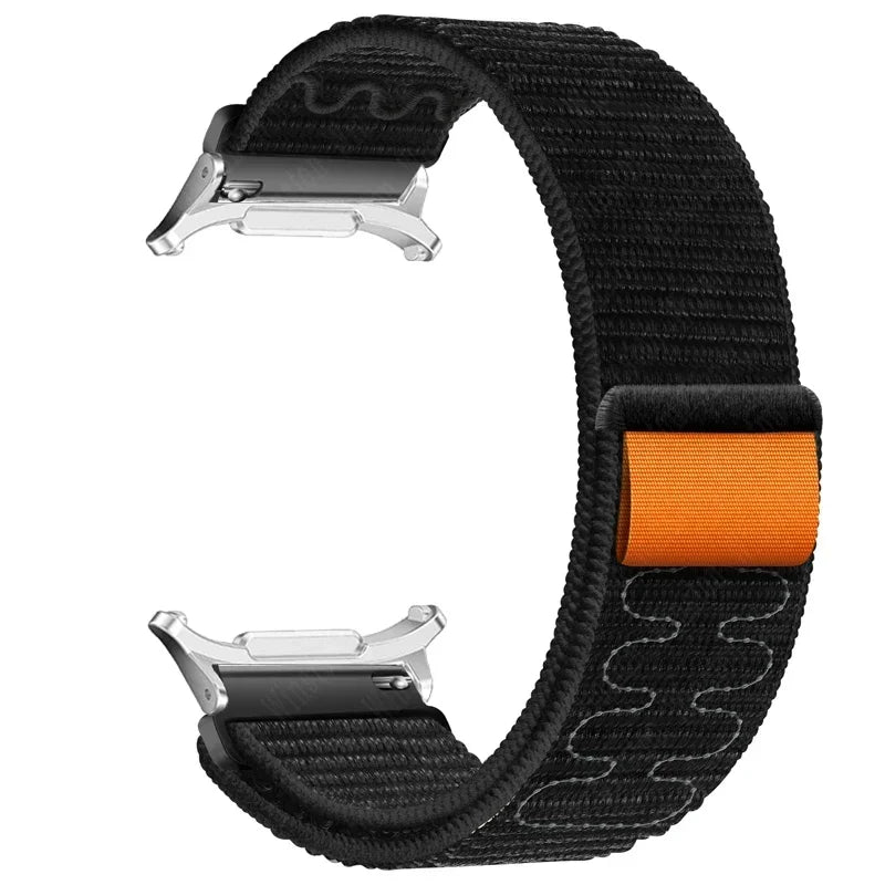 Nylon Solo Loop Strap Samsung Galaxy Watch 7 Ultra Braided Band