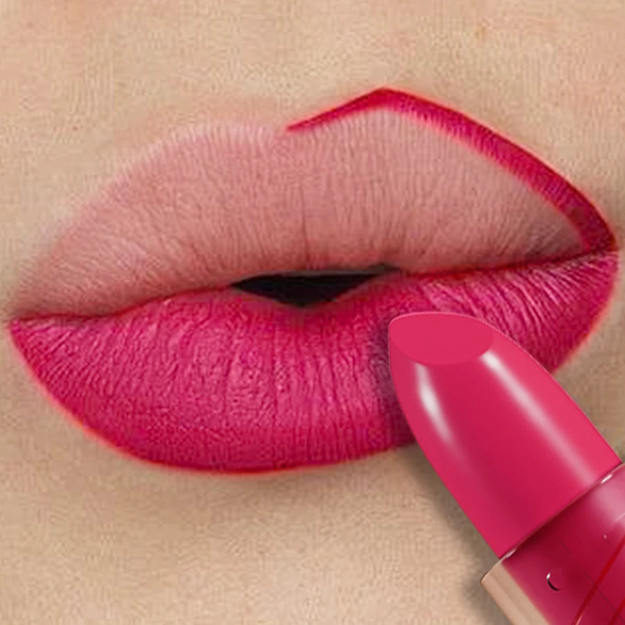 Nude Lipstick Waterproof Lipliner Pen Sexy Matte Contour Lip Tint Qme