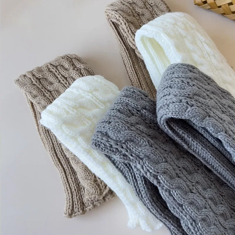 Sweet Children Leg Warmers Lolitas Twist Knitted Socks Korean Baby Qme