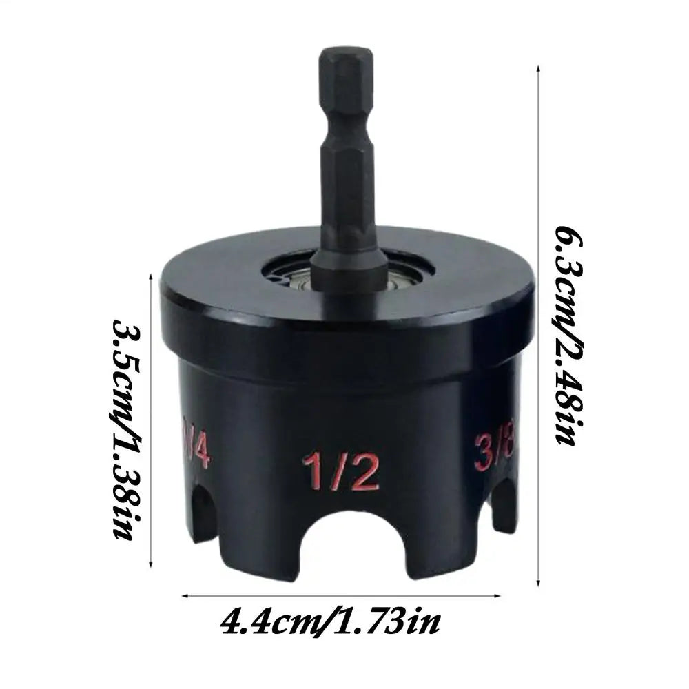 nut driver drill bit adapter kit Fast Aluminum Alloy Adapter Quick Nut Bolt Removal Attachment for Construction Furniture Qme Black