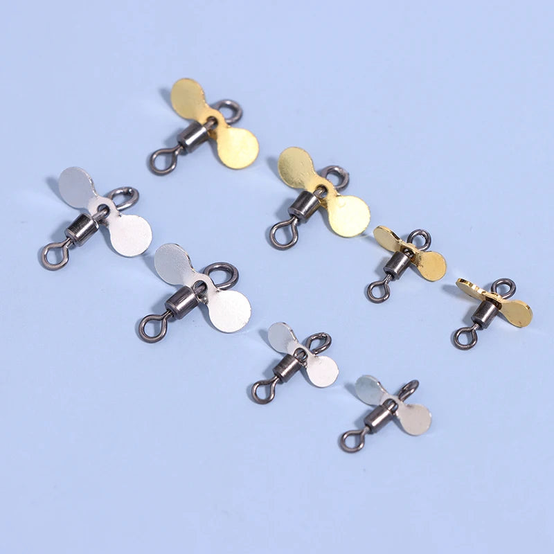 Plug Casting Fishing Propeller Blade Turbo Spinner Blades DIY Lure Qme