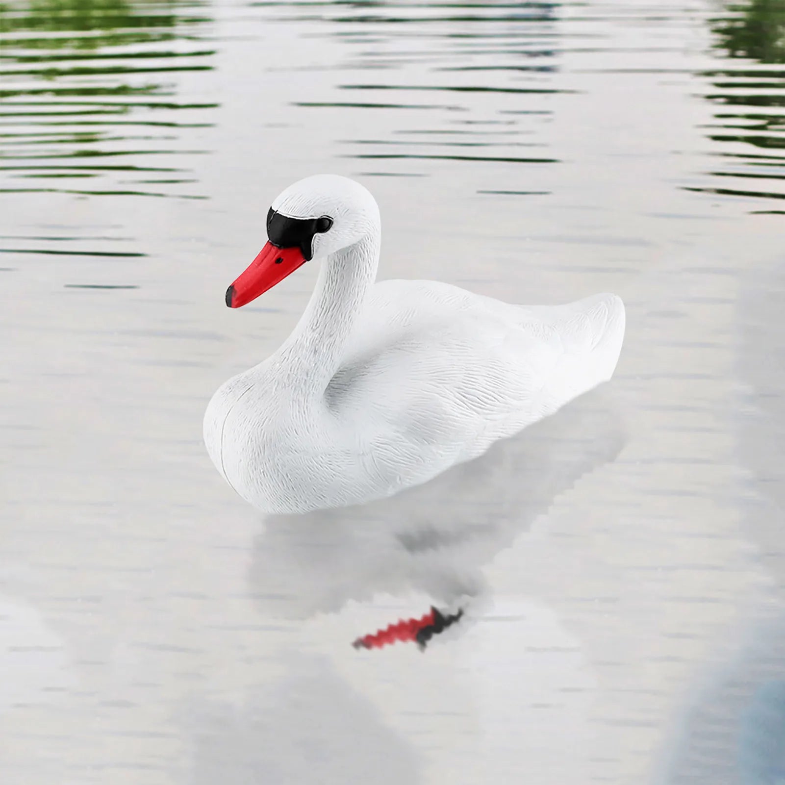 Simulated White Swan Garden Decoration Exquisite Cute Swan Ornament Outdoor Lawn Yard Decorative Statue Home Garden Decor Qme