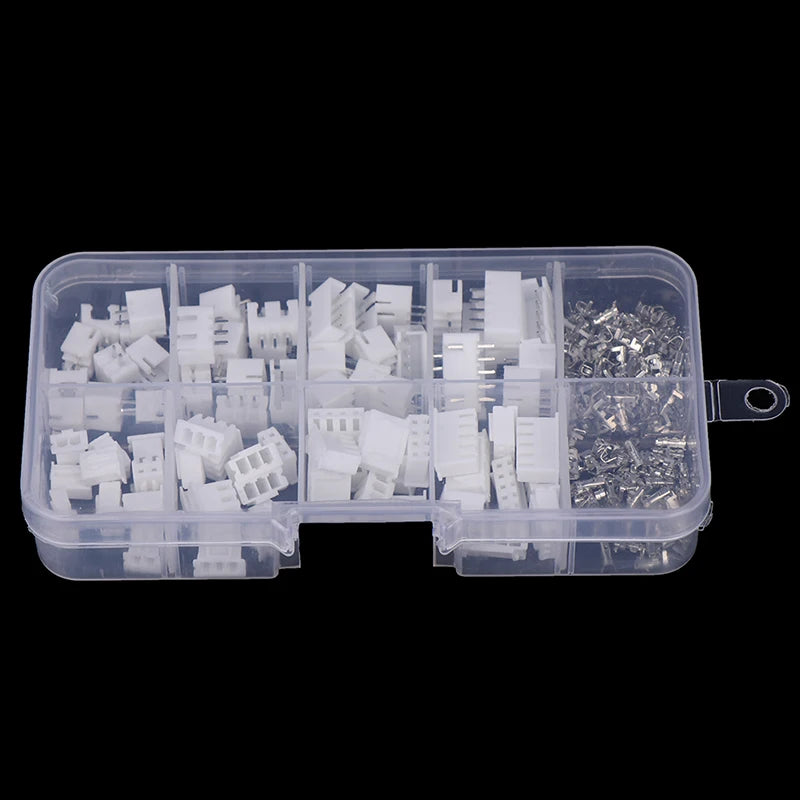 230pcs/box XH 2.54 2p 3p 4p 5pin 2.54mm Pitch Terminal Kit JST Connector. Qme