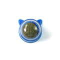 Rotating Catnip Ball Cat Shaped Pet Grinding Toy Interactive Licking Cats Scratch Ready To Eat Toy Ball Pet Supplies Wholesale Qme Blue