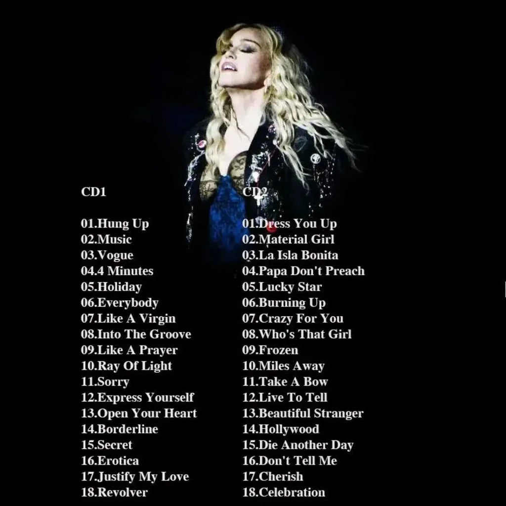 Pop Icon Greatest Hits Celebration Album Set CD Only, 2CD, High-Fidelity Sound Included, for Music Lovers Collection & Listening Qme