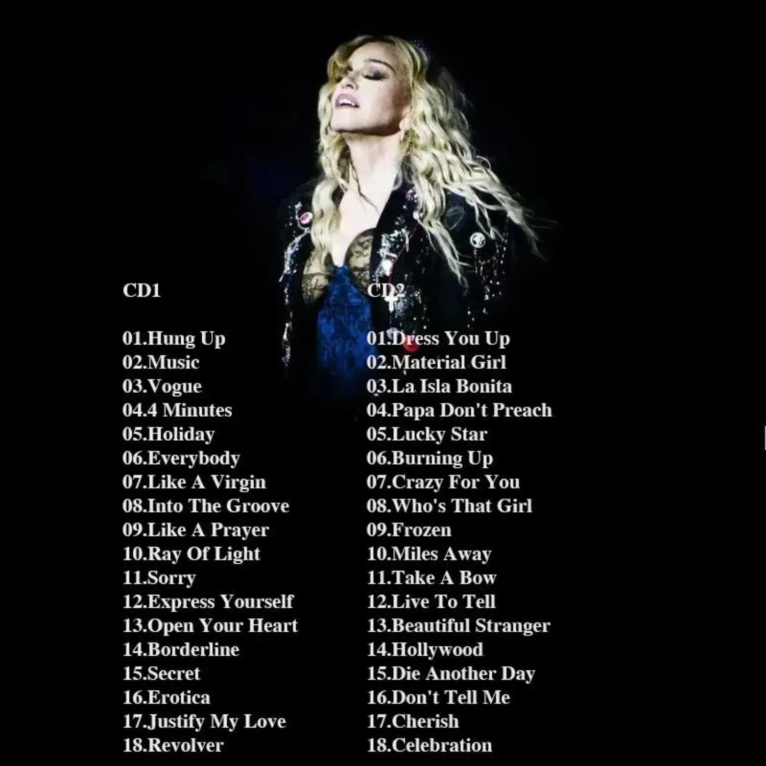 Pop Icon Greatest Hits Celebration Album Set CD Only, 2CD, High-Fidelity Sound Included, for Music Lovers Collection & Listening Qme