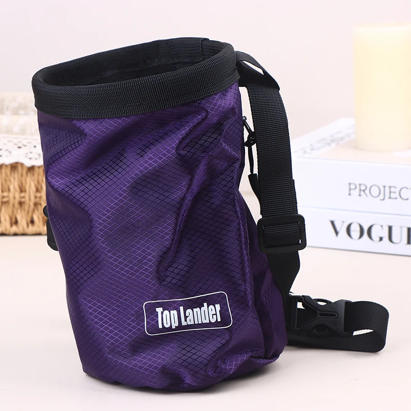 Magnesia Sack Rock Climbing Chalk Bag Waterproof Pocket Weight Qme