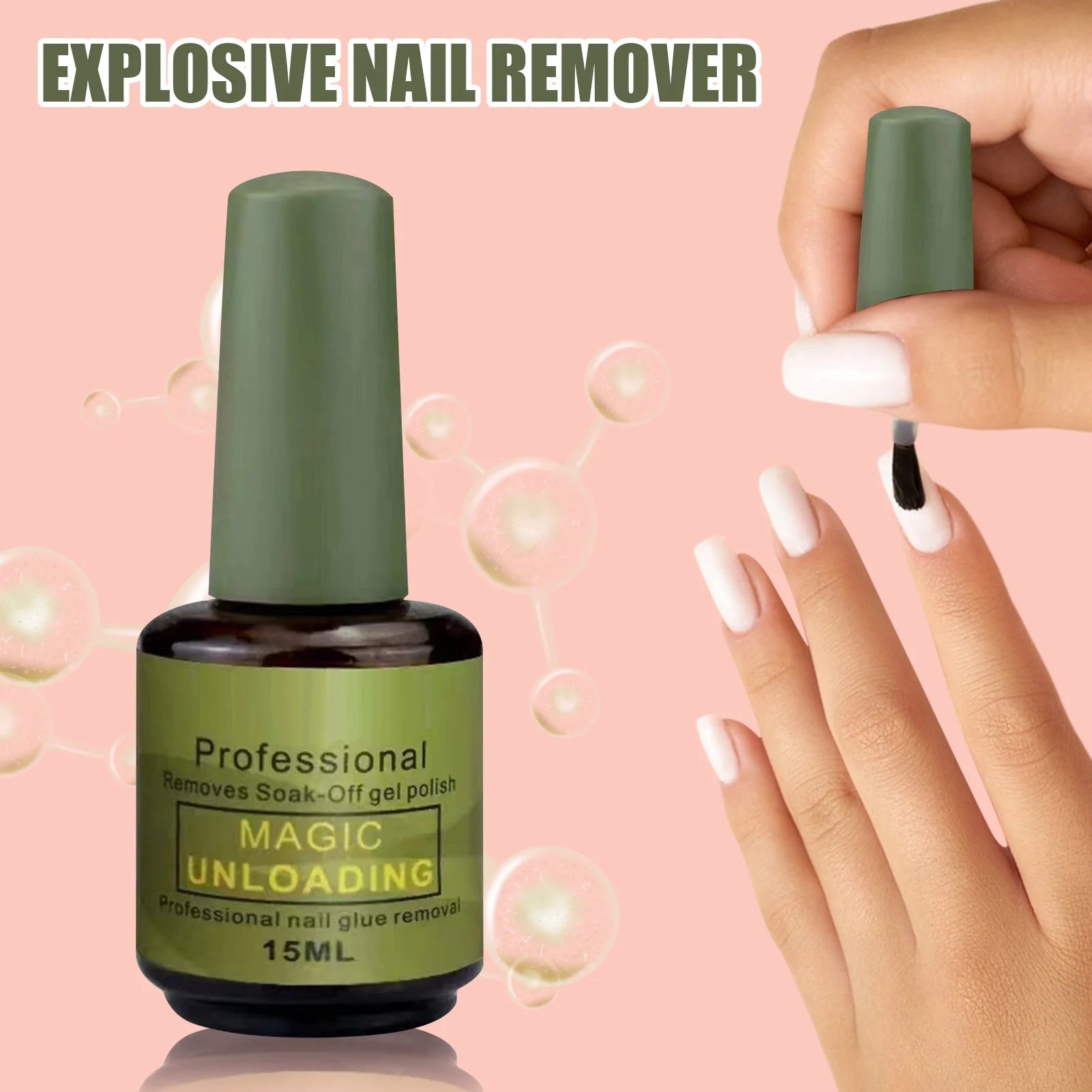 Nail Gel Magic Remover Soak Off Polish Delete Primer Acrylic Clean Qme