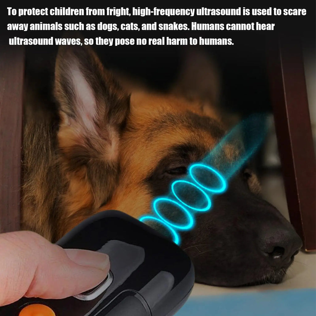 Anti Dog Barking Device Handheld Rechargeable No Bark Trainer 3 Modes Qme